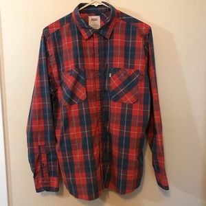 Levi’s Button Down Plaid Shirt